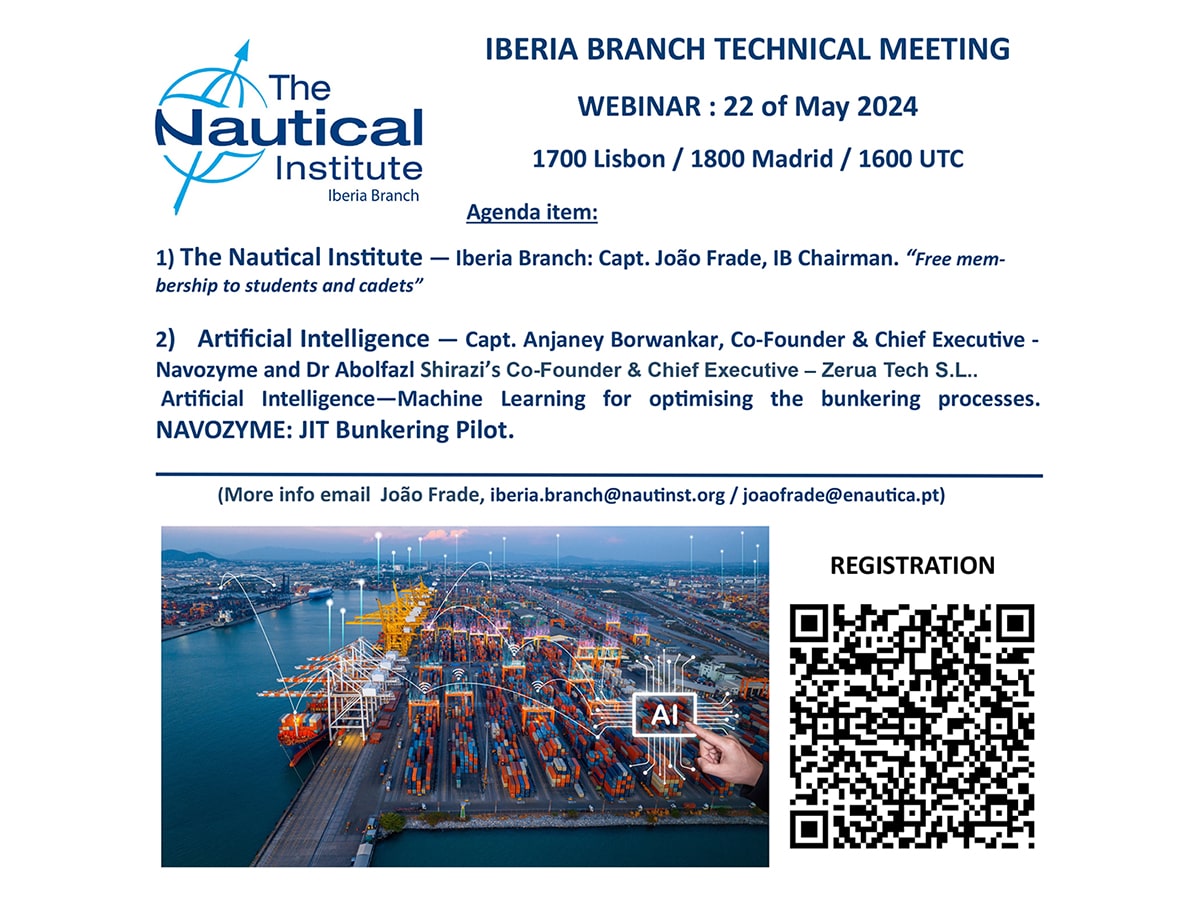 Zerua Tech presented AI in Just-in-Time bunkering at Iberia Branch Webinar